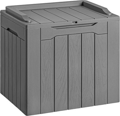 Devoko 30 Gallon Resin Deck Box Outdoor Indoor Waterproof Storage Box for Patio Furniture Pool