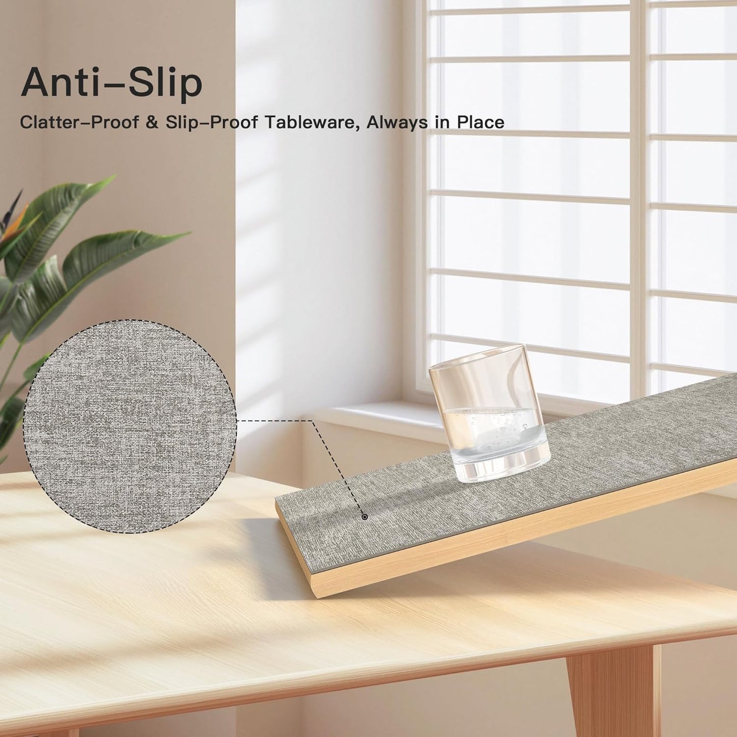 DOLOPL Placemats Set of 12, Reversible Wipeable & Heat Resistant Place Mats, Modern Faux Leather