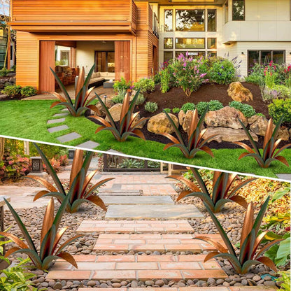 DIY Metal Agave Plant Art Yard Tequila Art Sculpture, Tequila Rustic Garden Sculpture Statue