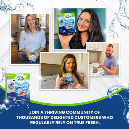True Fresh Washing Machine Cleaner Tablets, 15 Solid Deep Cleaning Tablet, Finally Clean All