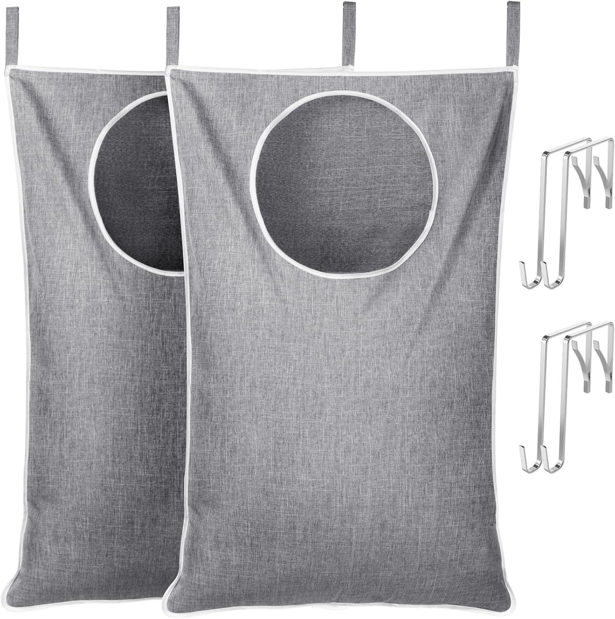 Lifewit 2 Pack Over Door Laundry Hamper, Large Collapsible Hanging Laundry Hamper, Hanging Laundry