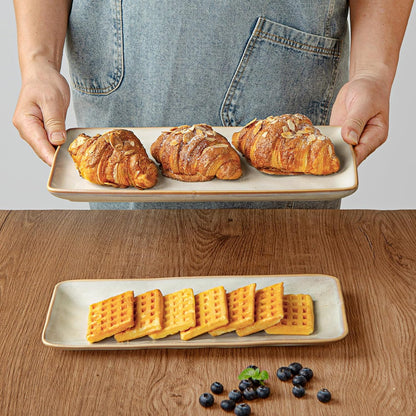 famiware Serving Platter, Rectangular 15.67/14.1/12.6 inch Serving Dishes for Entertaining