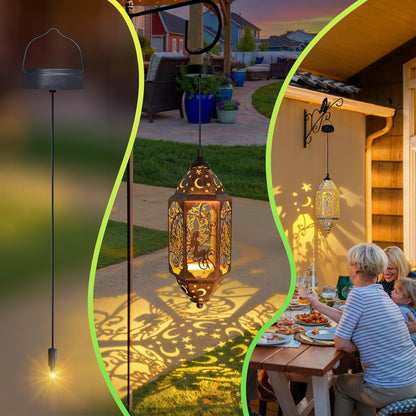 2Pack AA 600Mah Solar Lights Replacement Top for Outdoor Lantern Lights Waterproof for Garden