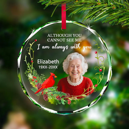 Personalized Christmas Ornament with Photo - Custom in Loving Memory Picture Ornaments, Customized