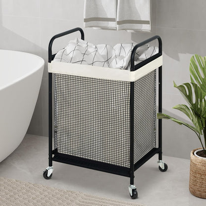 STO STO Laundry Hamper, 90L Rolling Laundry Sorter Cart with Removable and Washable Liner Bag