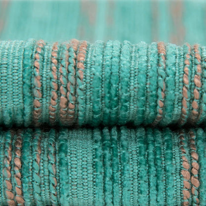 Yeiotsy Decorative Pillow Covers Teal, Pack of 2, Modern Striped Throw Pillow Cases Geometric