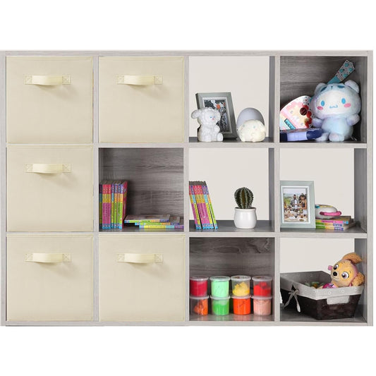 STORAGEIDEAS 11x11 Inch Storage Bins Cubes, Fabric Foldable Storage Box, Collapsible Closet