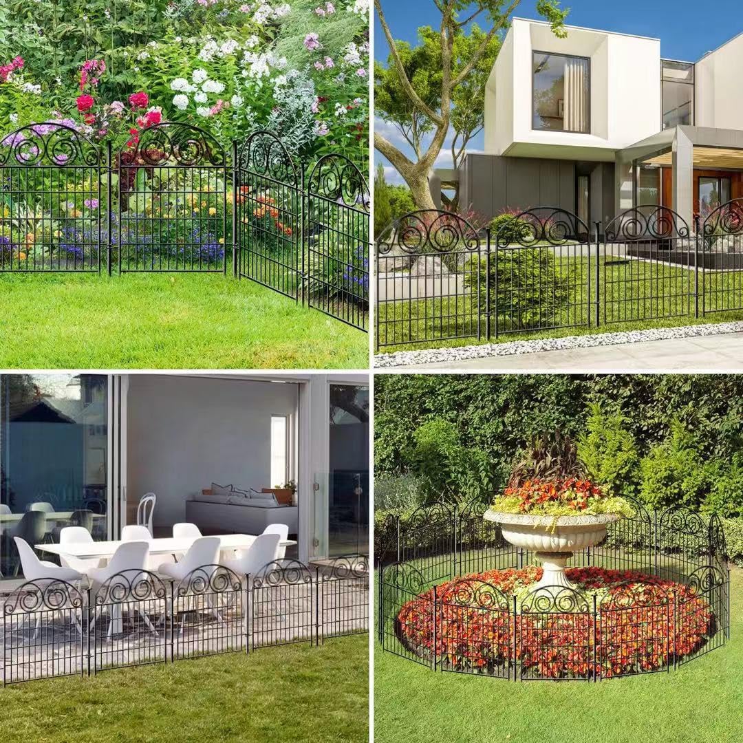 Tall Garden Fencing 36 Inch High, 22 Panels Total Length 48Ft Dog Fence Outdoor for Yard, Pet Fence