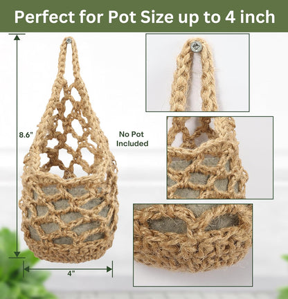 3PK Wall Planters for Indoor Plants, Macrame Plant Hanger | Wall Planter, Plant Hanger, Hanging