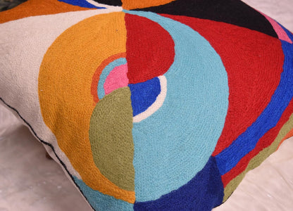 Delaunay Decorative Pillow Cover Joy Modern Couch Pillowcase Contemporary Couch Cushion Abstract