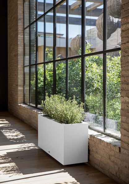 Veradek Block Series Long Box Planter - Large Rectangular Planter for Indoor or Outdoor Patio/Porch