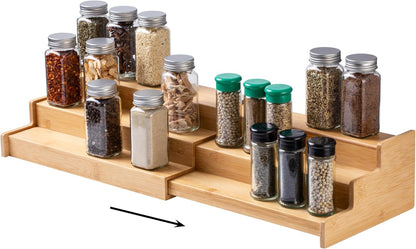 SIMPLEMADE 3-Tier Spice Rack Organizer - Versatile Storage Shelf for Kitchen, Bathroom, Bedroom &