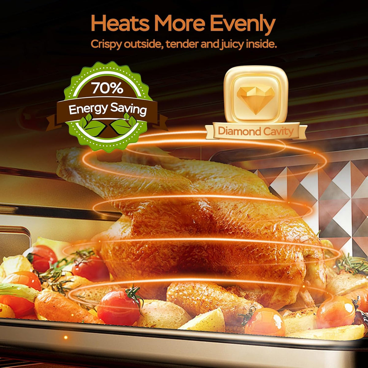 Air Fryer, Geek Chef Convection Air Fryer Toaster Oven, 4 Slice Toaster Airfryer Countertop Ovens