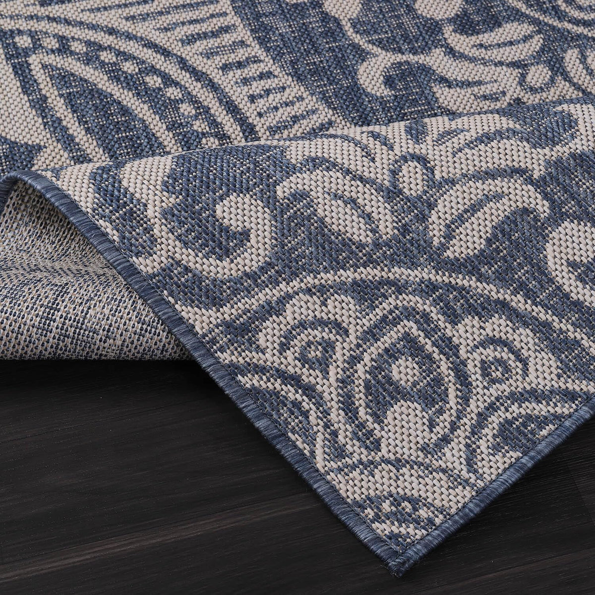 Medallion Outdoor Rug 5x7 Washable Outside Carpet for Indoor Patio Porch Waterproof Easy Cleaning