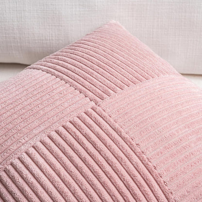 Fancy Homi 2 Packs Blush Pink Lumbar Decorative Throw Pillow Covers 16x32 Inch for Living Room