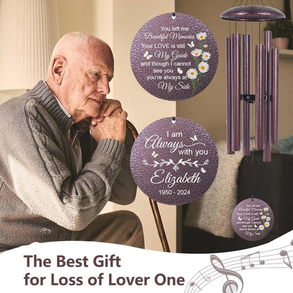 ASTARIN 36" Large Deep Tone Personalized Sympathy Wind Chimes, Memorial Wind Chime for Loss of