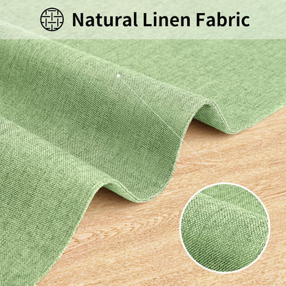 Cloth Placemats, Set of 6 Heat-Resistant Cotton Linen Blend Double Layered Machine Washable Place