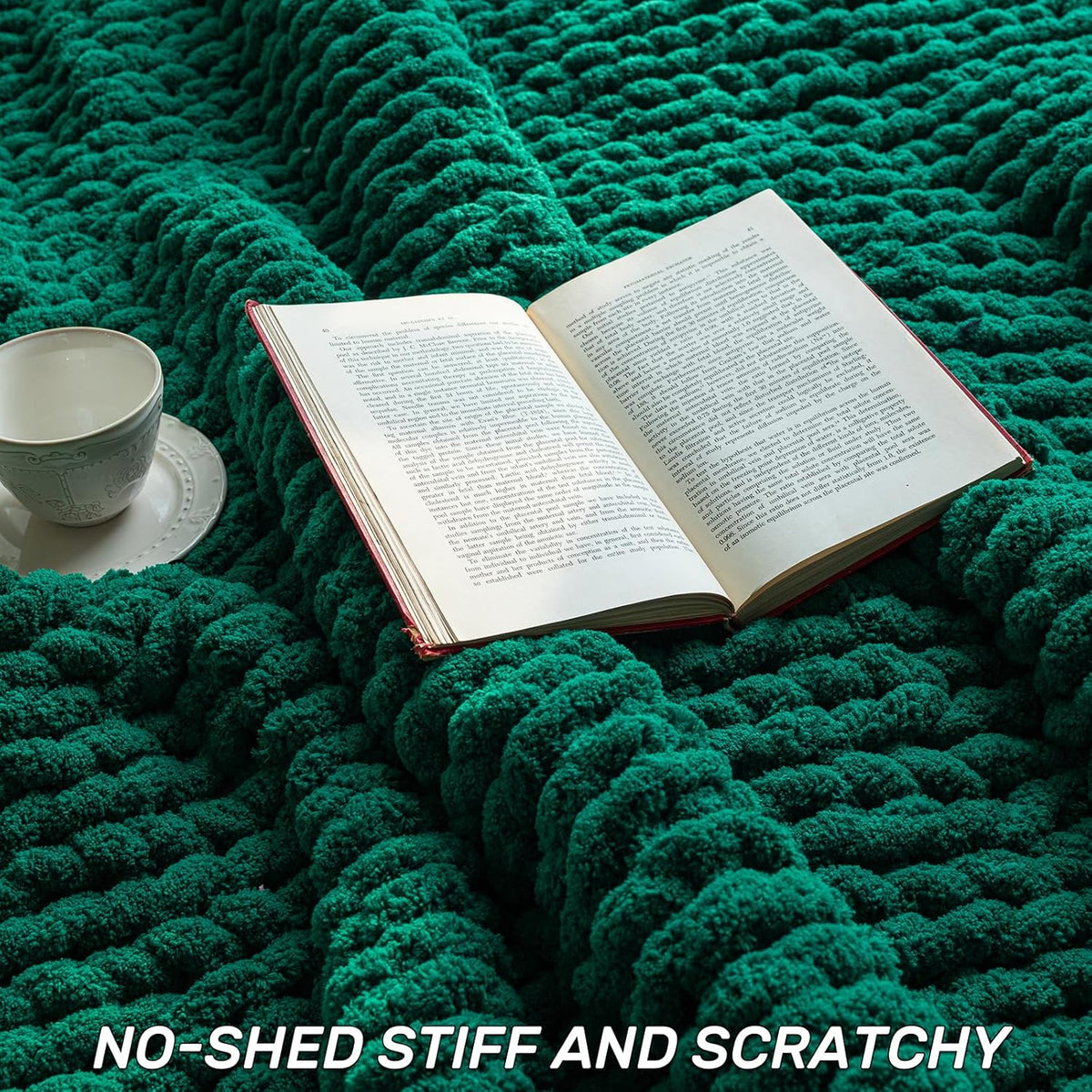 Chunky Knit Blanket - Luxury Soft Cozy 60 * 80 Throw Blanket,100% Woven Blanket Rope Knot Throw