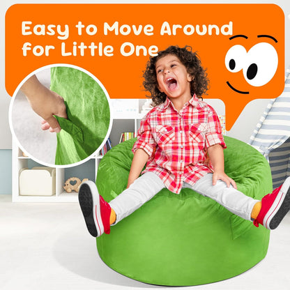 Hobestluk Bean Bag Chairs 2.5FT Bean Bag Chair with Memory Foam Filled & Machine Washable