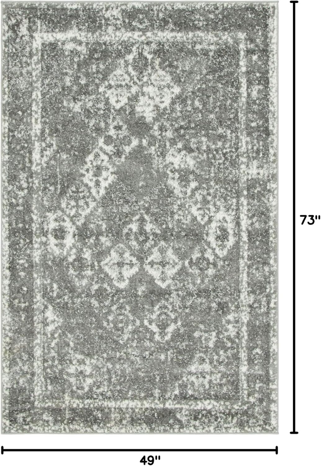 Unique Loom Rosso Collection Vintage, Traditional, Bohemian, Geometric, Distressed, Southwestern