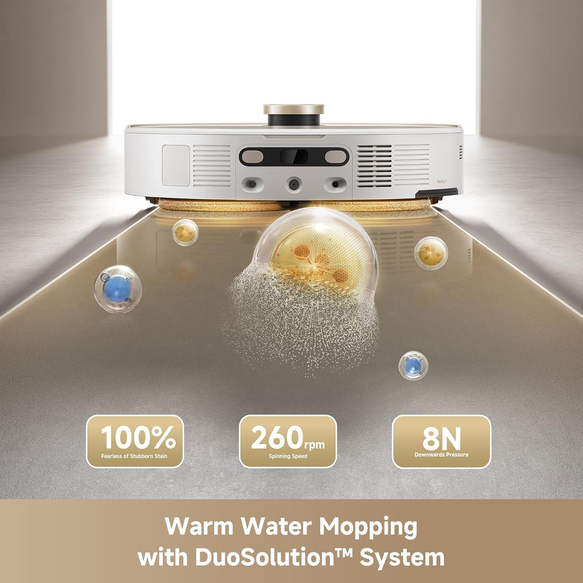 Mova V50 Ultra Complete Robot Vacuum and Mop Self-Cleaning, 24,000 Pa Suction, Liftable Navigation