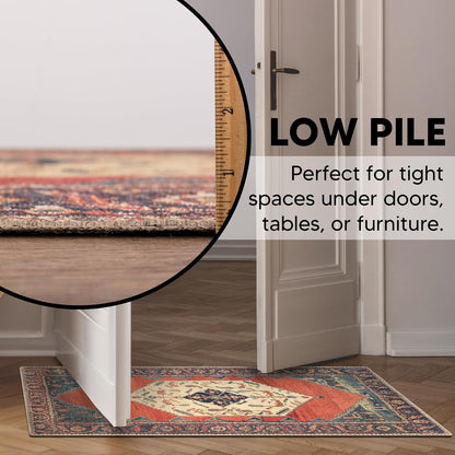 Keen Home Design 2x3 Rug - Machine Washable Entry Rug with Non-Slip Backing, Ideal for Enteryway