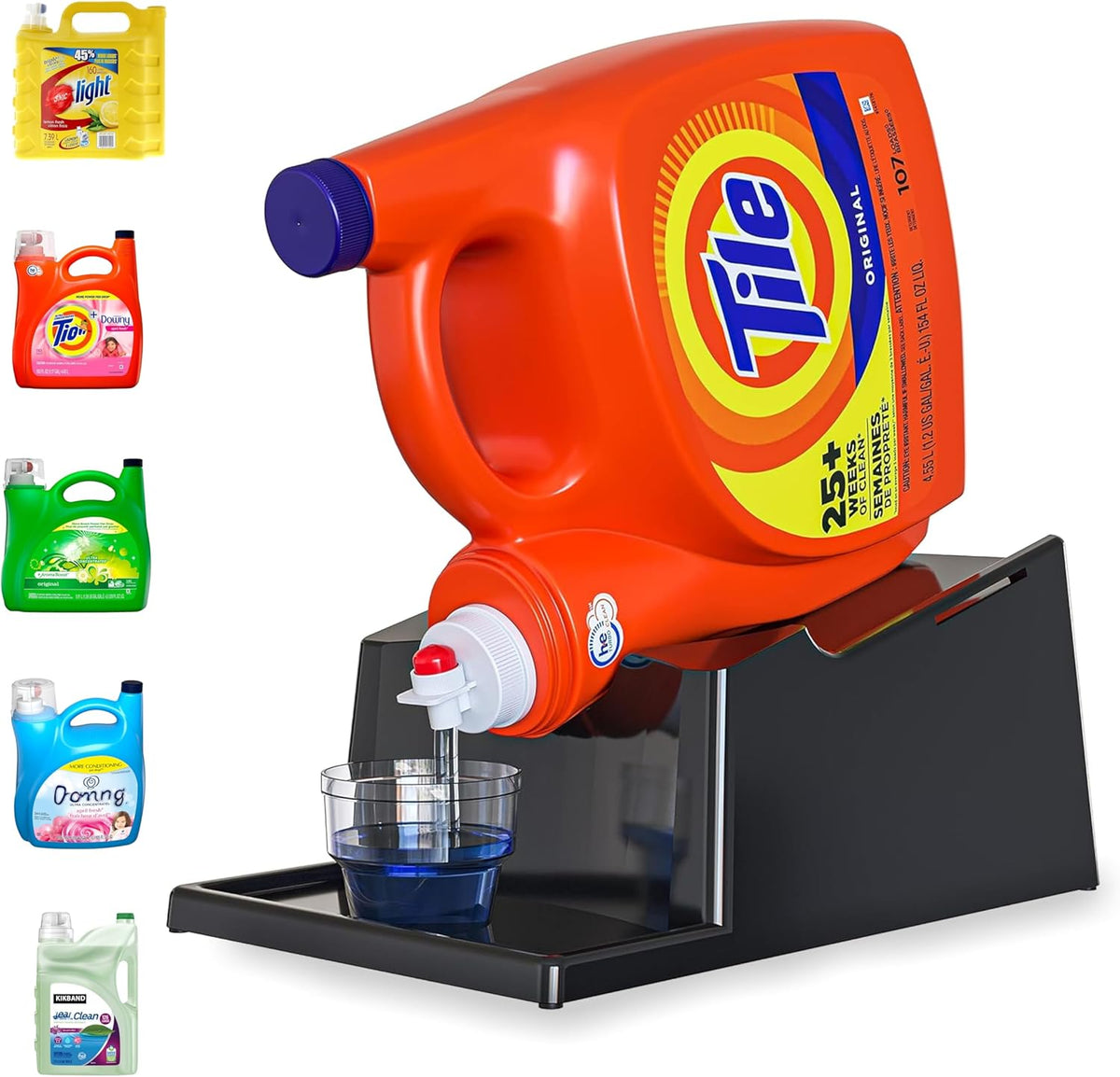 TidyFriend No-Spill Liquid Laundry Detergent Dispenser Holder, Laundry Soap Dispenser Holder with