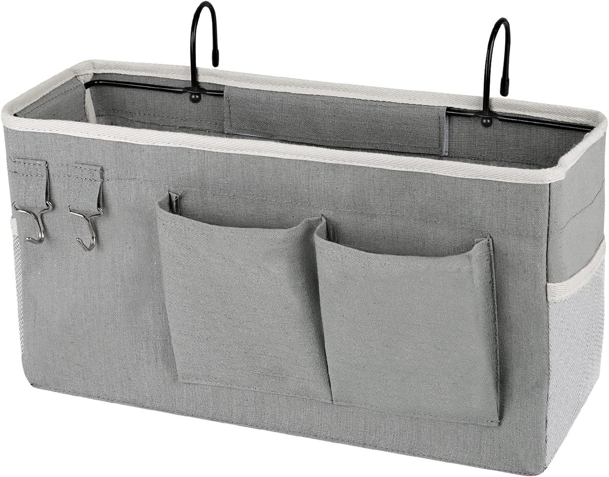 Bedside Storage Caddy/Bedside Hanging Storage Bag for Headboards Bunk Beds Dorm Rooms Book Phone