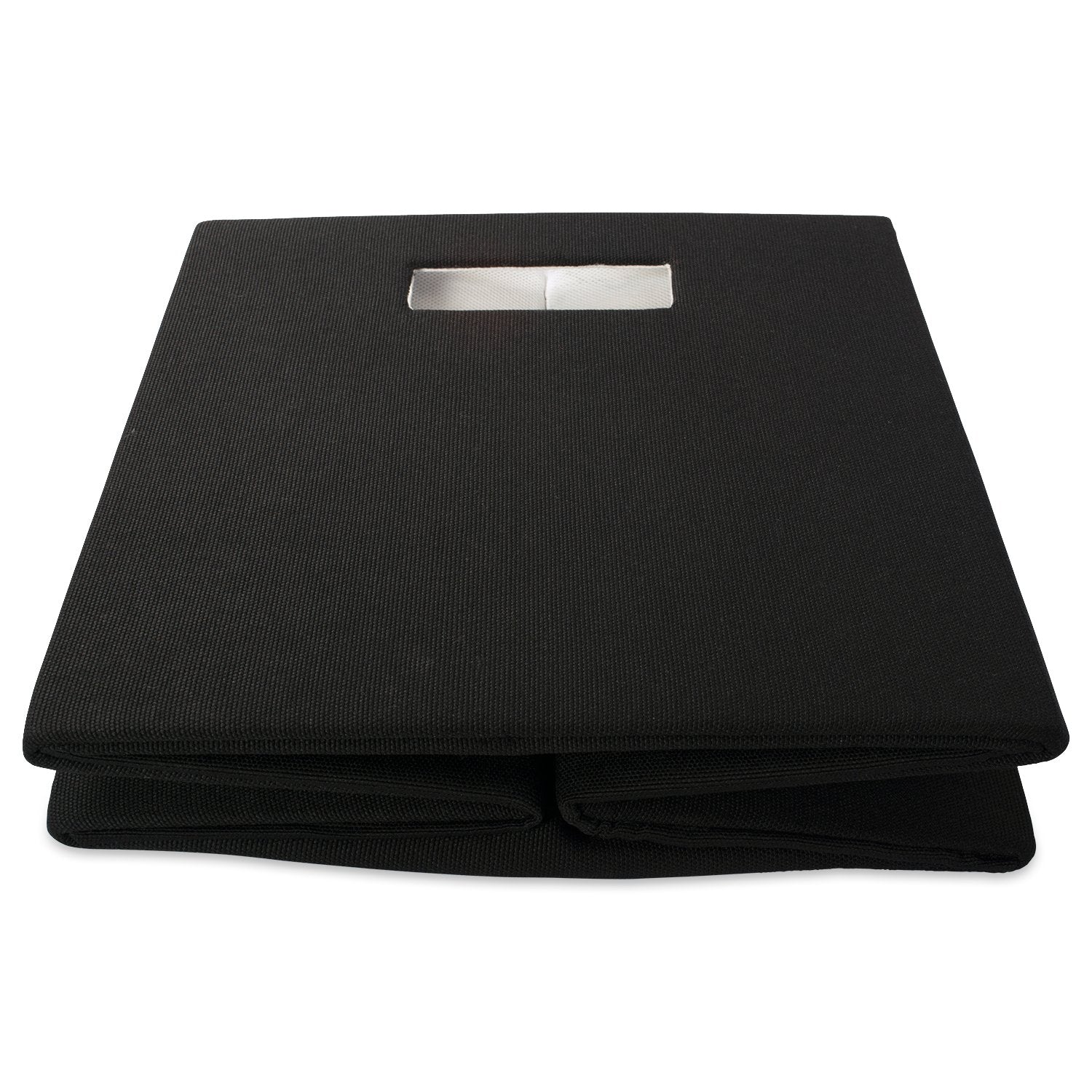 DII Fabric Storage Cube Organizer Bin 13x13x13 Foldable, Black