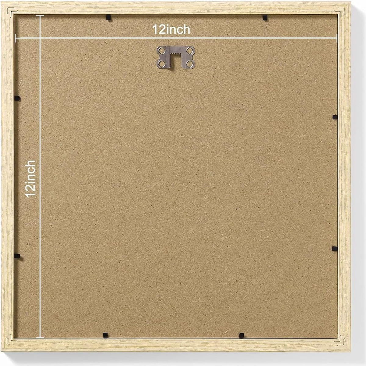 Vittanly 12x12 Picture Frames Set of 9, Shatter Resistant Plexiglass, Display 8x8 Pictures with Mat