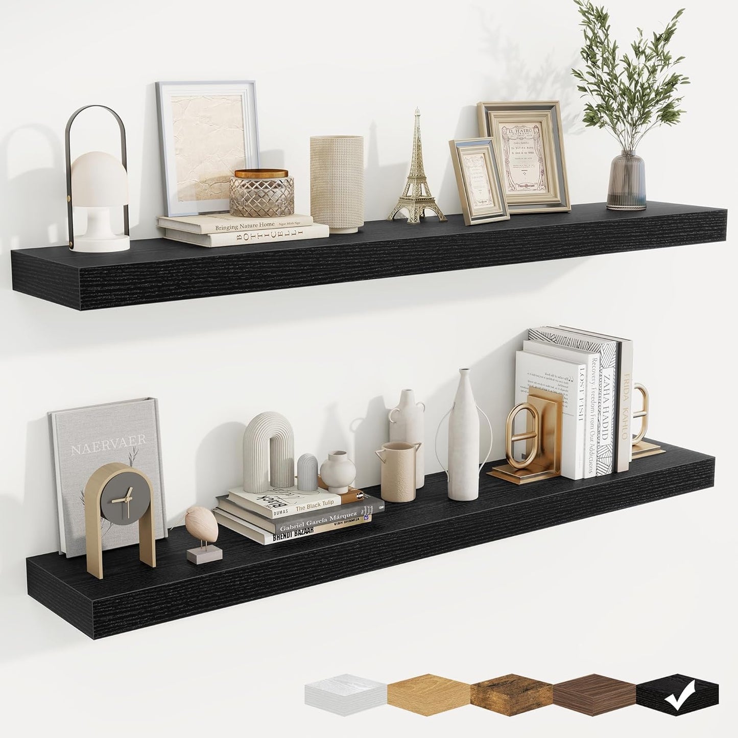 fuqing Floating Shelves for Wall, Bathroom Shelf Wall Mounted for Storage, Shelves with Invisible