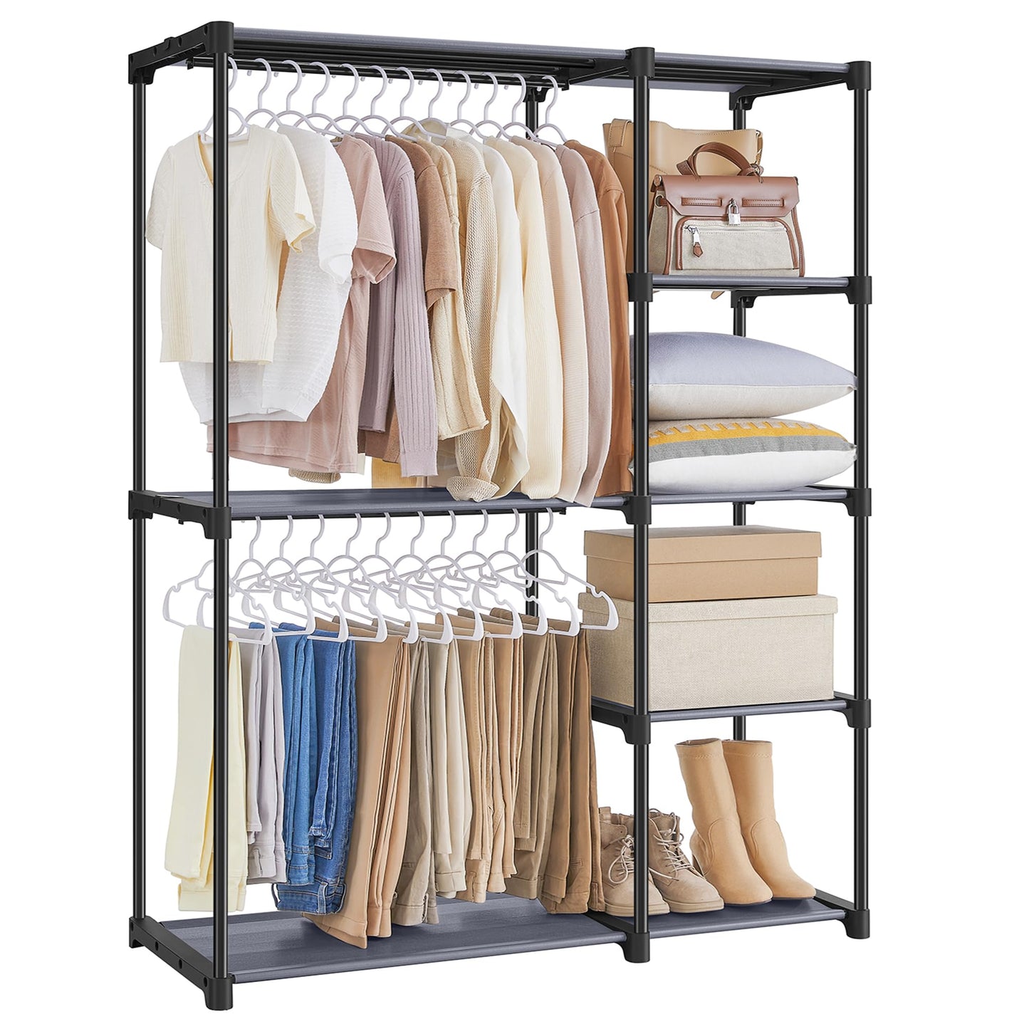 SONGMICS Portable Closet, Freestanding Closet Organizer, Clothes Rack