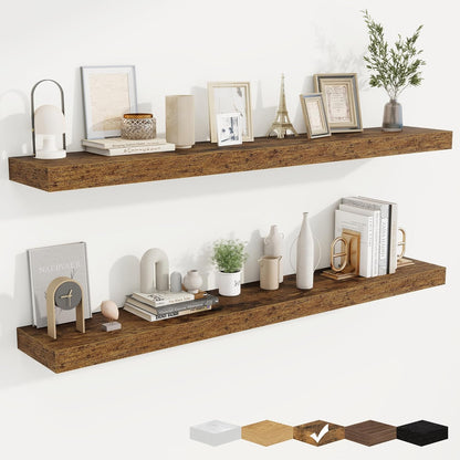 fuqing Floating Shelves for Wall, Bathroom Shelf Wall Mounted for Storage, Shelves with Invisible