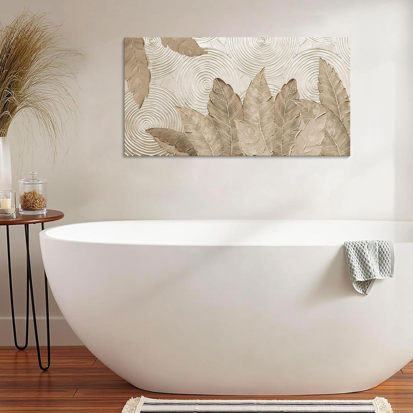 Minimalist & Modern Art for Bedroom Decor Framed Abstract Artwork for Walls Neutral & Contemporary