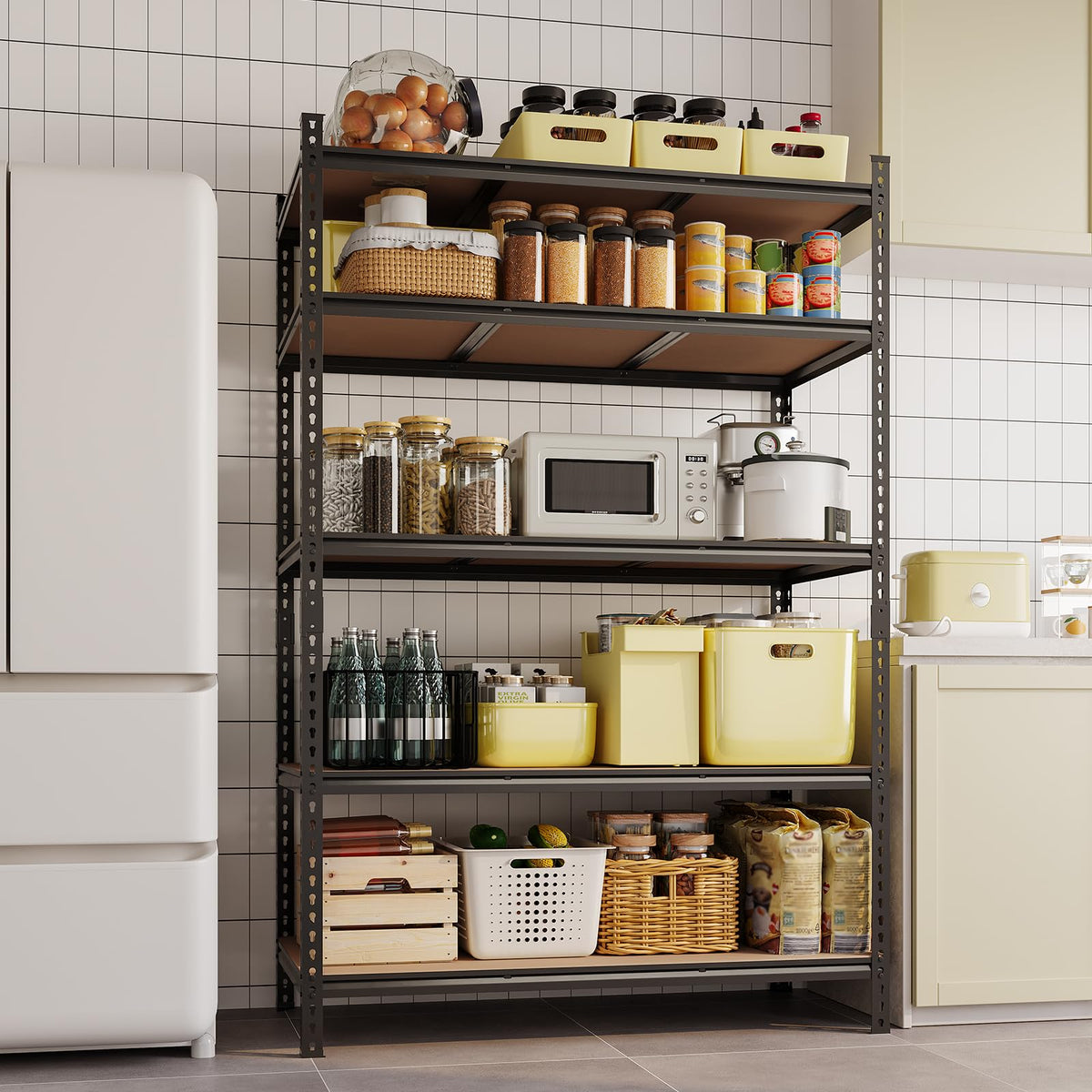 Garvee 5-Tier Storage Shelf 72" H 2 Pack Storage Shelving Unit
