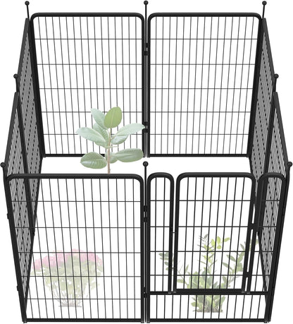 FXW Garden Fence Outdoor for The Yard – 45in(H) x 17.8ft(L) Heavy Duty Metal Animal Barrier for Dog