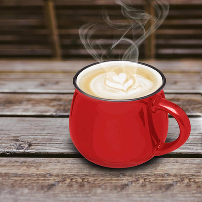 DISCOUNT PROMOS Glazed Campfire Coffee Mugs 12 oz. Set of 10, Bulk Pack - Perfect for Coffee, Tea