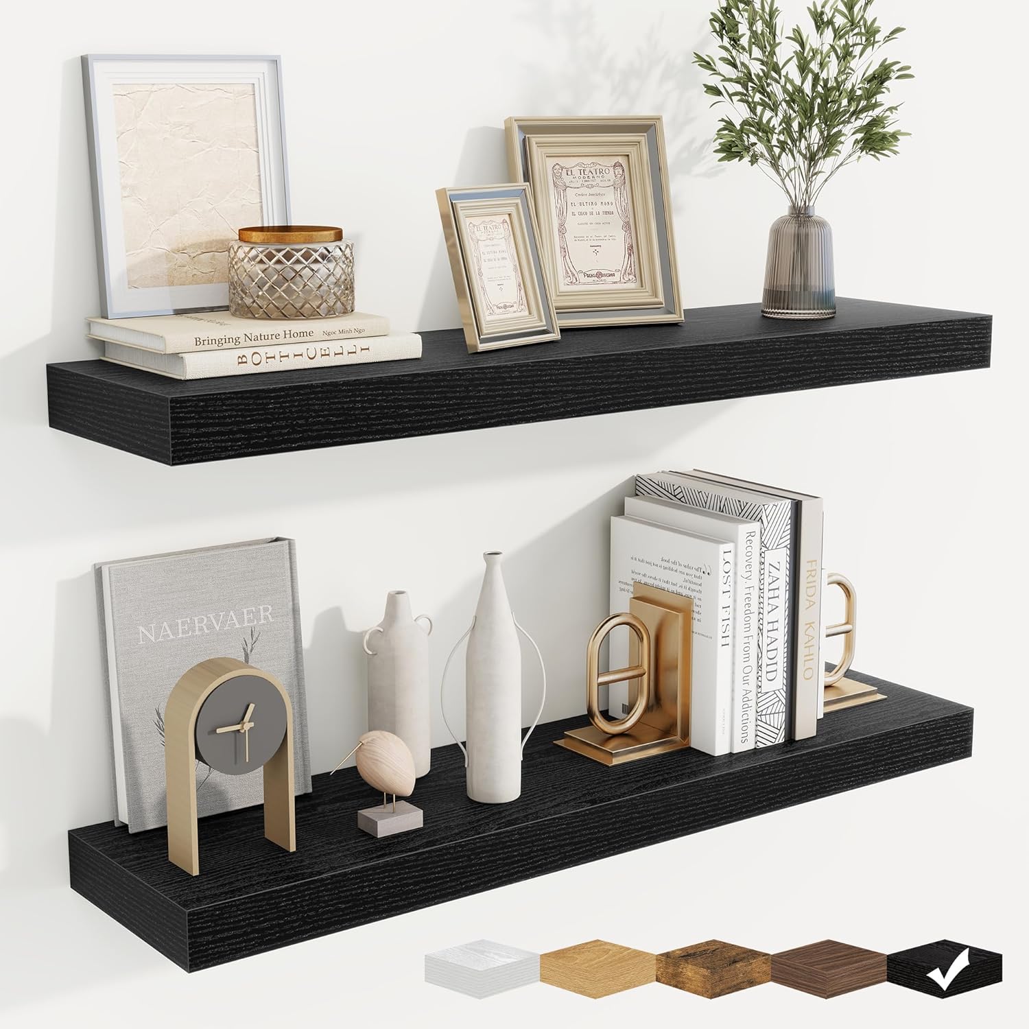 fuqing Floating Shelves for Wall, Bathroom Shelf Wall Mounted for Storage, Shelves with Invisible