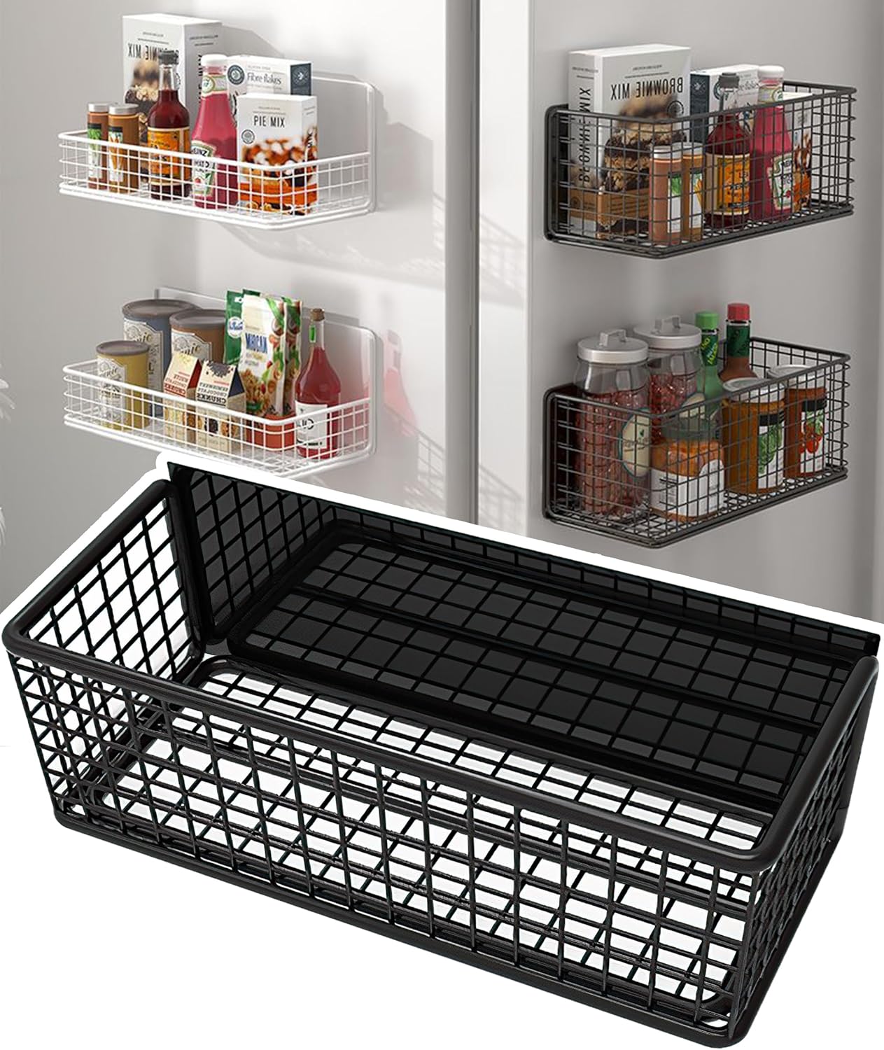 Magnetic Basket Magnetic Fridge Organizer Magnetic Pencil Holder Whiteboard Accessories Home