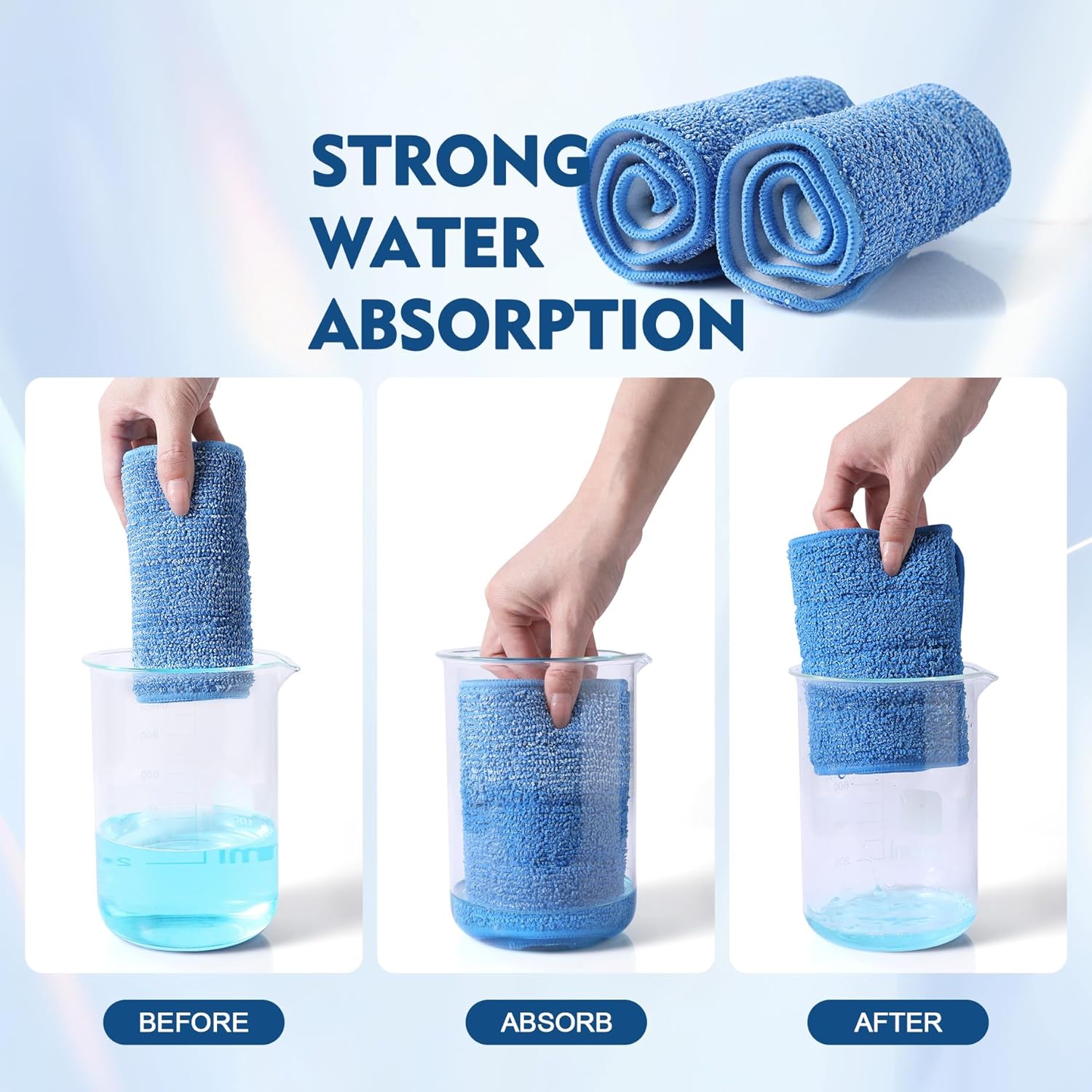 3 Pack Microfiber Mop Pads, Mop Replacement Pads Refills Floor Spray Mop Pads Wet Moping Pads