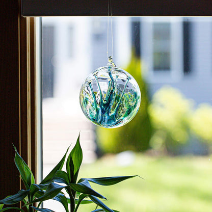 Luke Adams Handmade Glass Gazing Balls for Garden on Clearance – Hand Blown Glass Gazing Ball for