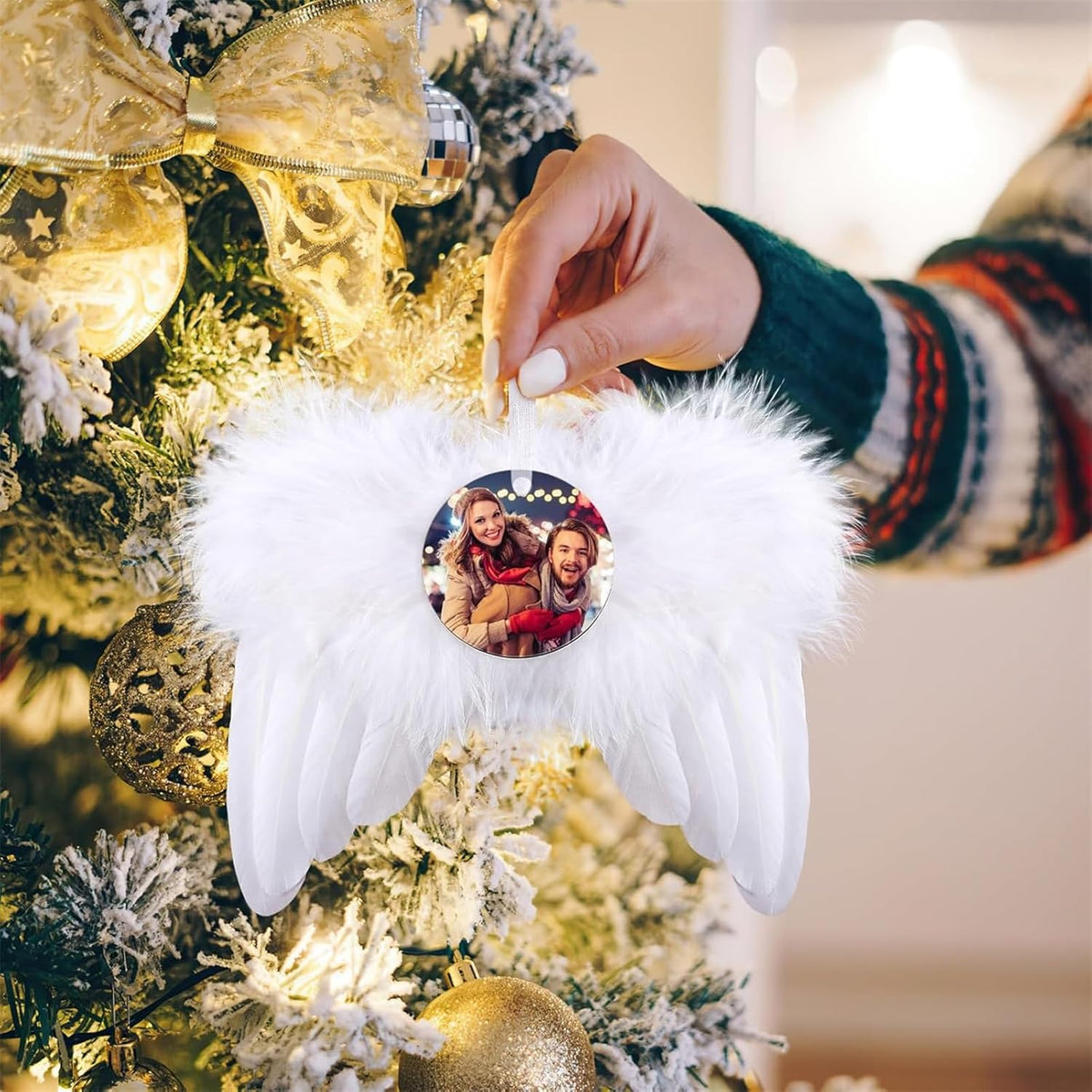 Personalized Christmas Ornaments 2024 Customized with Photo Text Ornament Keepsake Pet First