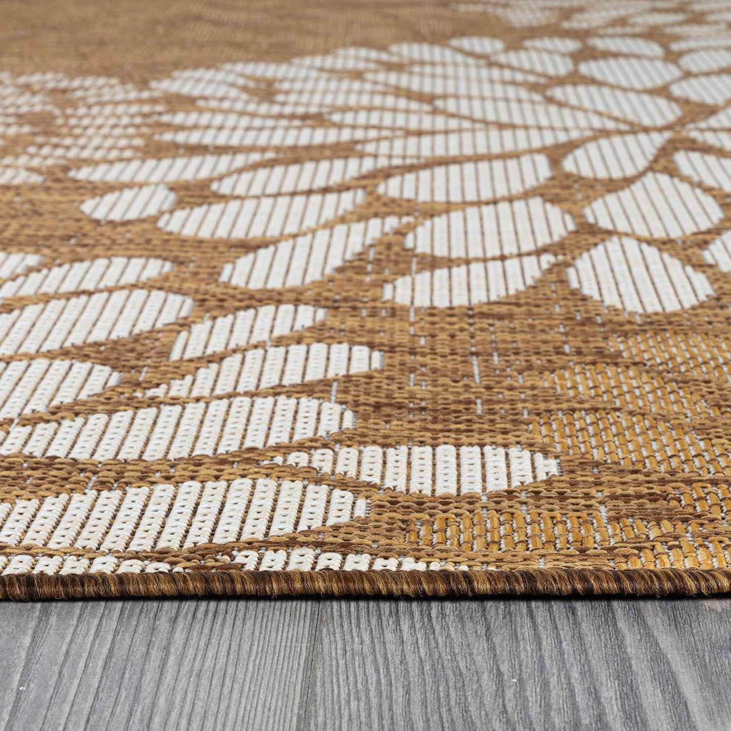 Beverly Rug Outdoor Rug 8x10 Modern Exotic Tropical Leaf Area Rugs for Indoor and Outdoor Patio