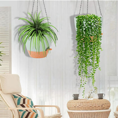 GARDIFE Hanging Planter, 10 inch Hanging planters for Indoor. Outdoor Plants, Self Watering Plant