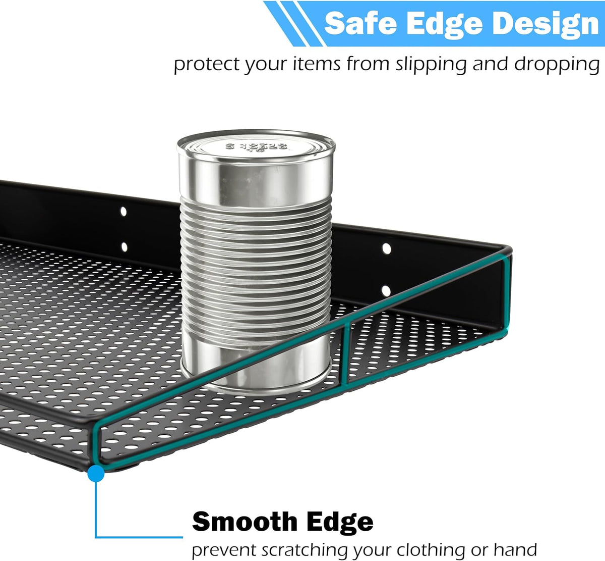 RedCall Heavy-Duty Wall Shelf, 2 Pack Garage Shelf, 23.5" x 12" Large Wall Mounted Shelves for