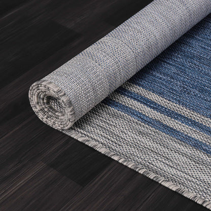 Bordered Outdoor Rug 10x14 Washable Outside Carpet for Indoor Patio Porch Waterproof Easy Cleaning