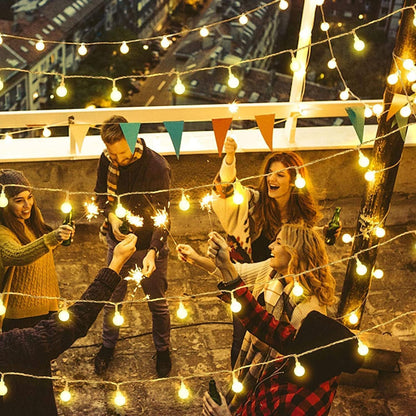 Globe String Lights Plug in 116 Ft. 200 LED 8 Modes with Remote,Waterproof Fairy String Lights for