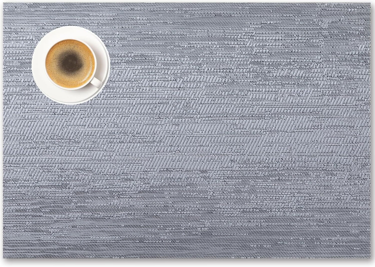 Placemats Set of 8 - Easy Clean Woven Vinyl Placemat for Dining Table, Indoor/Outdoor Place Mats