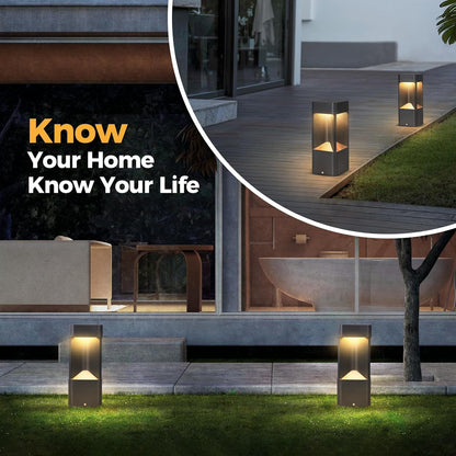 3000K Pathway Lights Black Landscape Path Light Outdoor Waterproof Garden Floor Lamp Modern Walkway