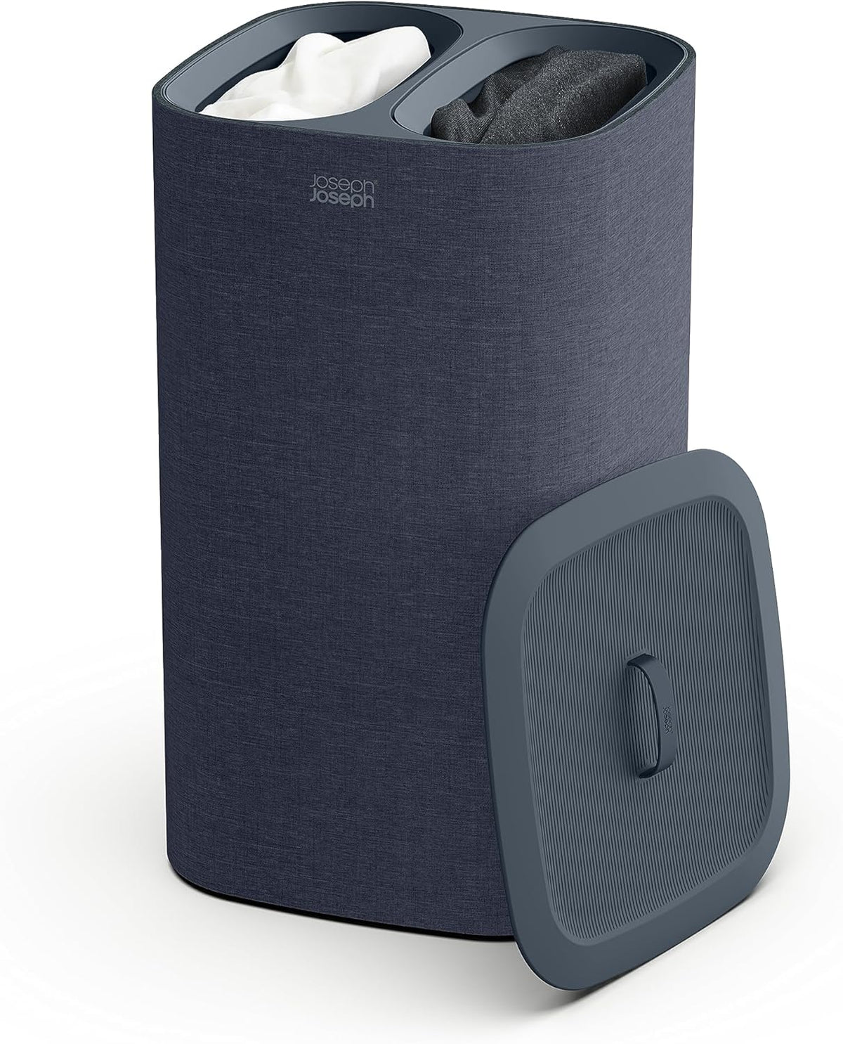 Joseph Joseph Tota 60 liter/15.8 gallon Laundry Hamper Separation Basket with lid, 2 Removable